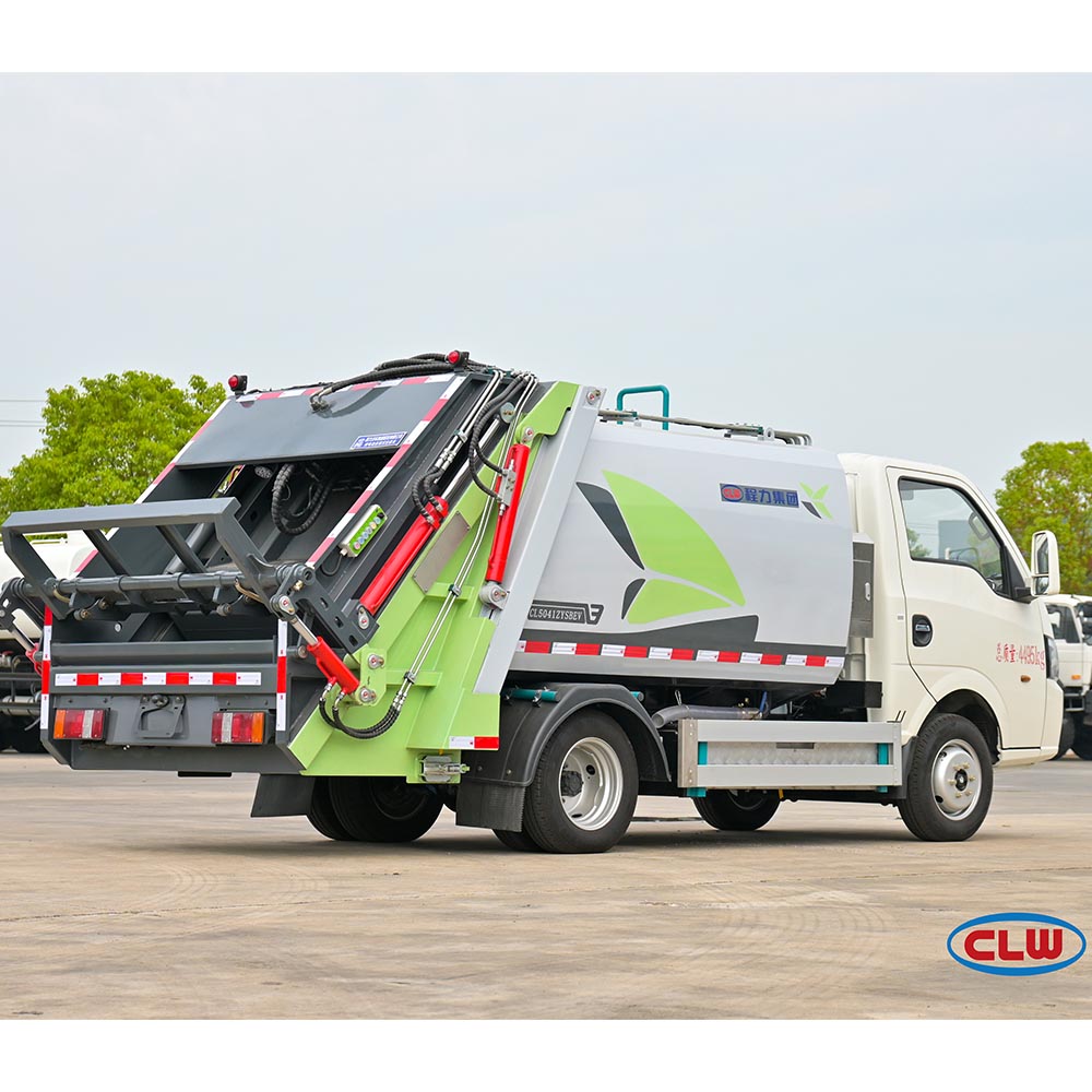 Electric Rubbish Truck in Action